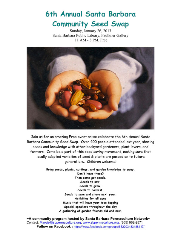 The 6th Annual Santa Barbara Community Seed Swap